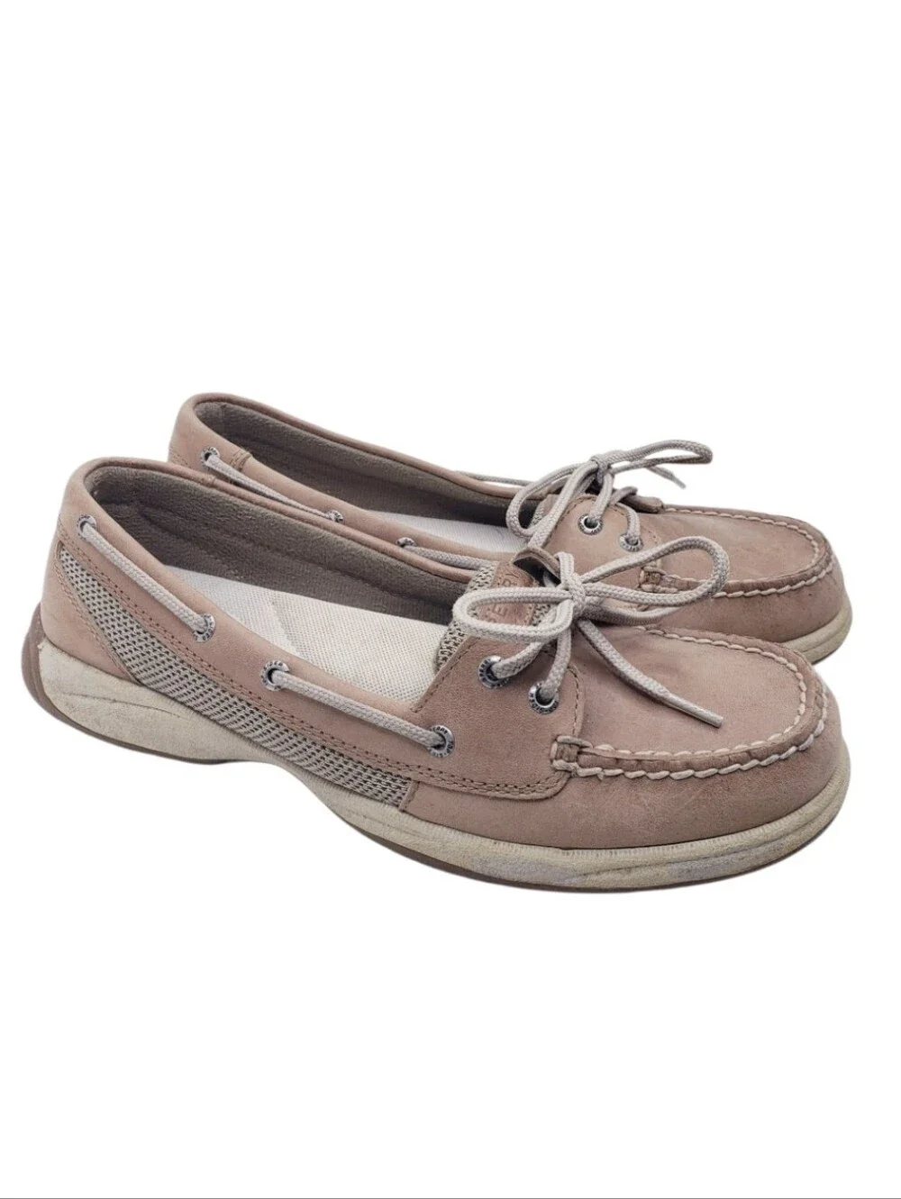 Sperry Top Sider Tan Slip On Casual Boat Shoes Loafers Women's Size 9.5